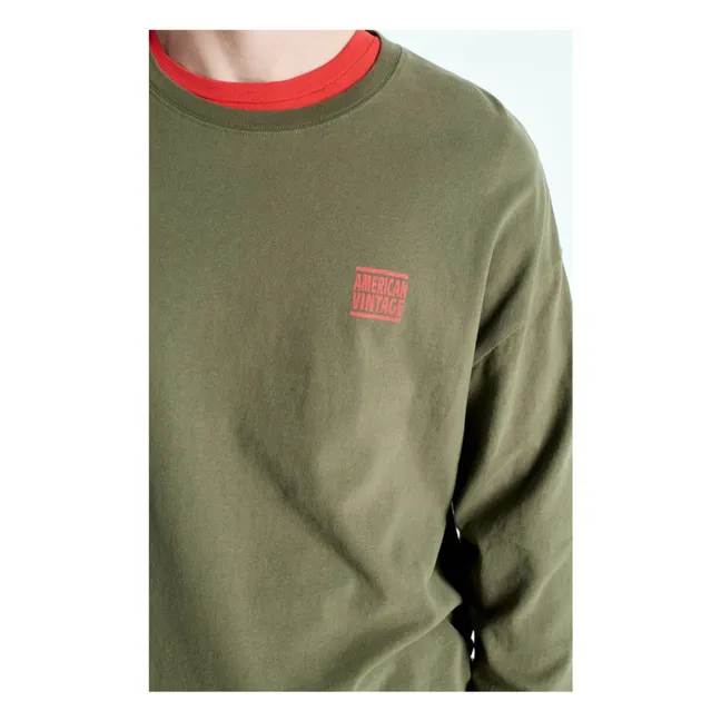 Maglietta Ykobow | Verde militare
