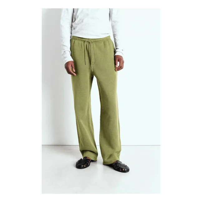 Joggers de algodón orgánico Doven | Verde Kaki