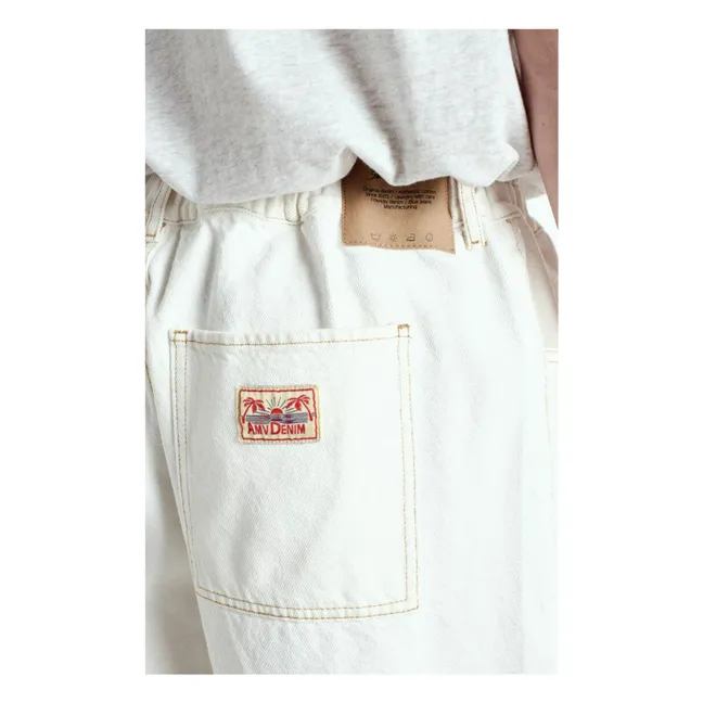 Jozstreet Recycled Fiber Bermuda Shorts | White