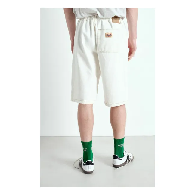 Jozstreet Recycled Fiber Bermuda Shorts | White