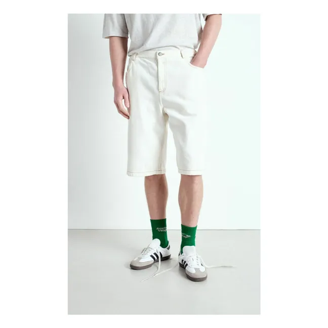 Jozstreet Recycled Fiber Bermuda Shorts | White