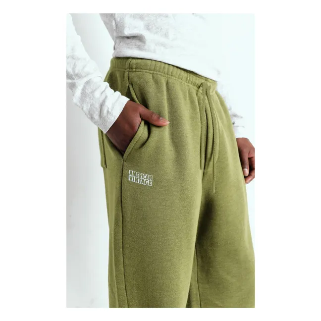 Joggers de algodón orgánico Doven | Verde Kaki