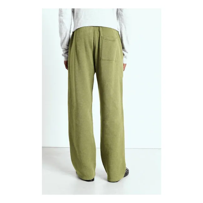 Joggers de algodón orgánico Doven | Verde Kaki