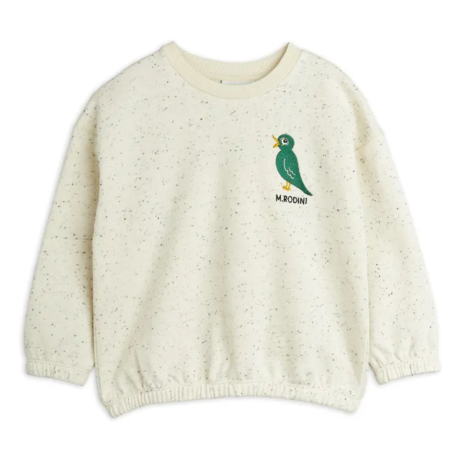 Sweat Bird Neps Coton Bio | Ecru chiné
