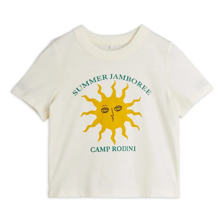 T-shirt Summer Jamboree Coton Bio | Ecru- Image produit n°0