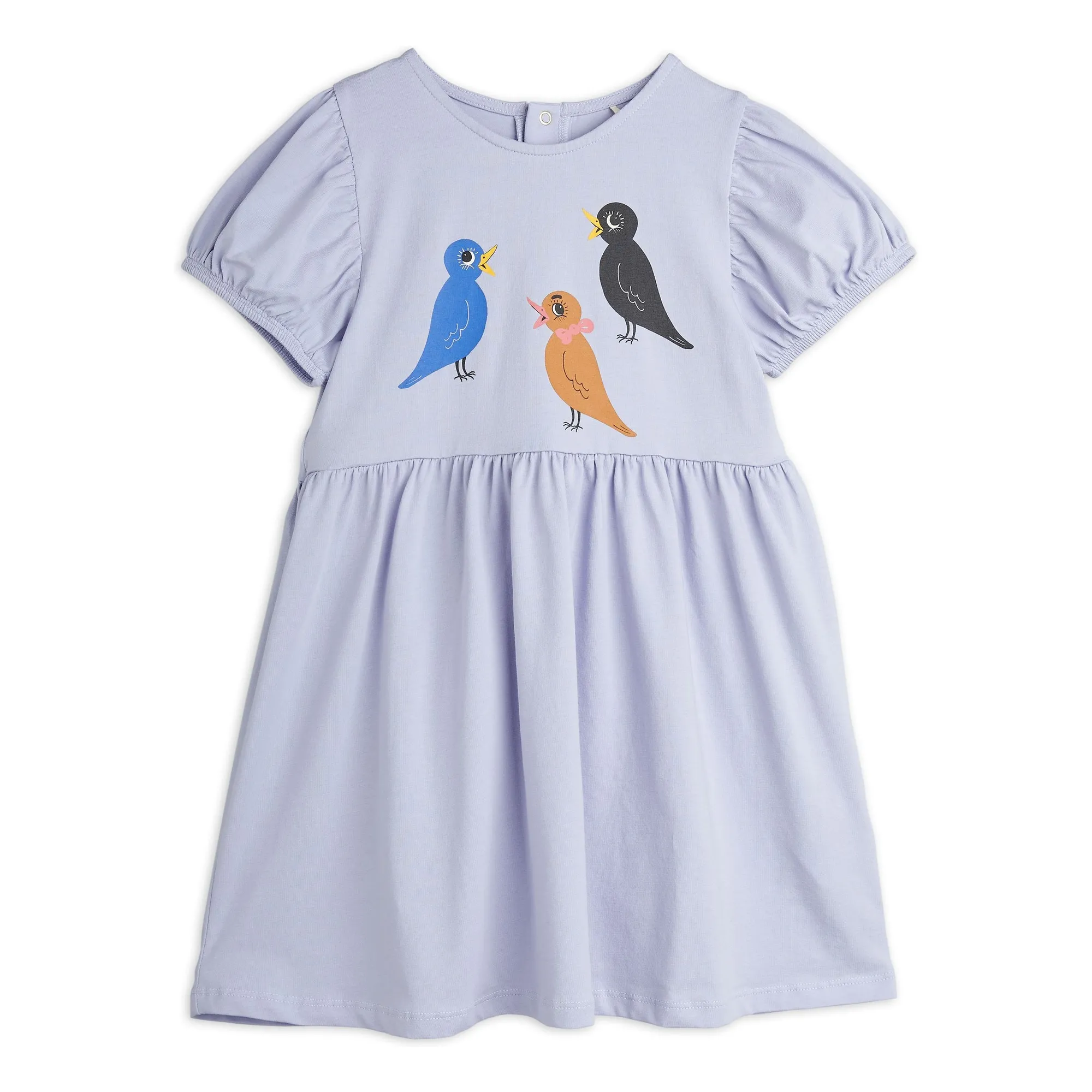 Mini Rodini Lilac Birds Organic Cotton Dress