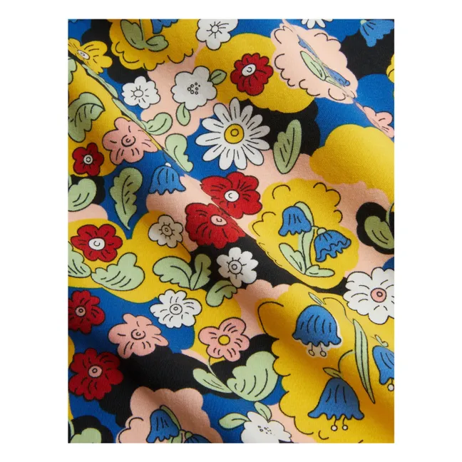 Blumenkleid aus Bio-Baumwolle | Gelb