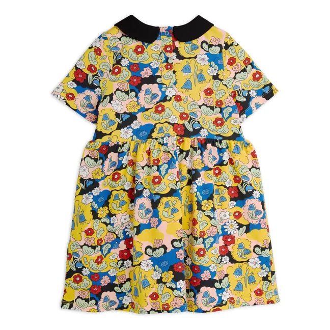 Robe Fleurie Coton Bio | Jaune