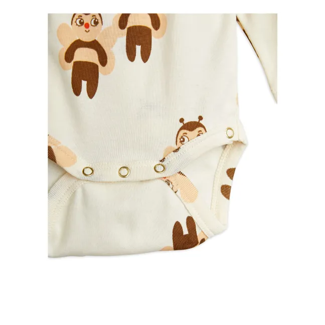 Ensemble Body et Legging Bees Coton Bio | Ecru