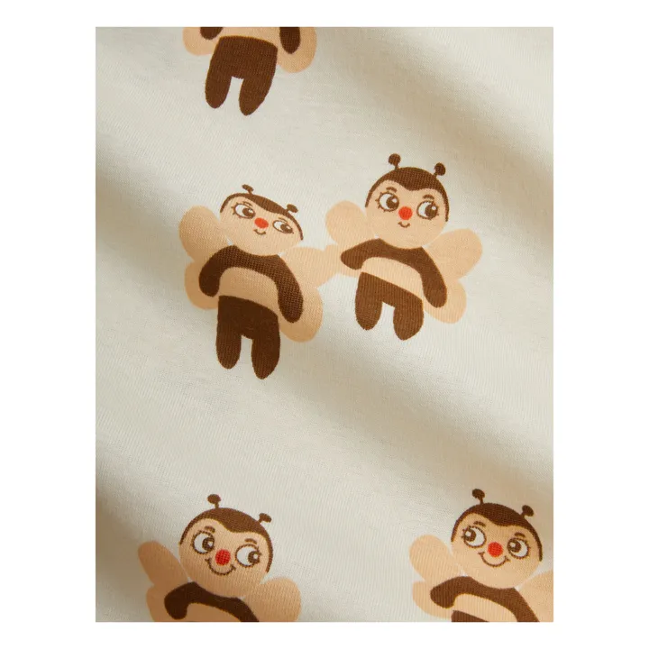 Ensemble Body et Legging Bees Coton Bio | Ecru- Image produit n°2