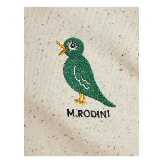 Pantaloncini in cotone biologico Bird Neps | Ecru chiné