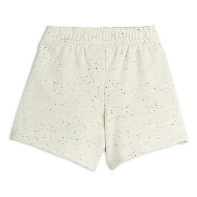 Pantaloncini in cotone biologico Bird Neps | Ecru chiné