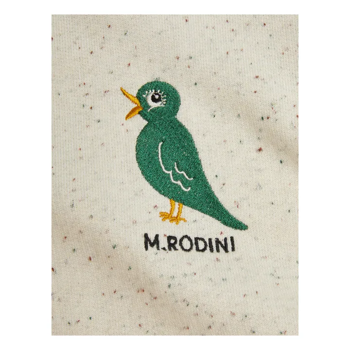 Bird Neps organic cotton jogger | Heather white- Product image n°2