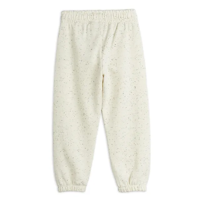 Bird Neps organic cotton jogger | Heather white