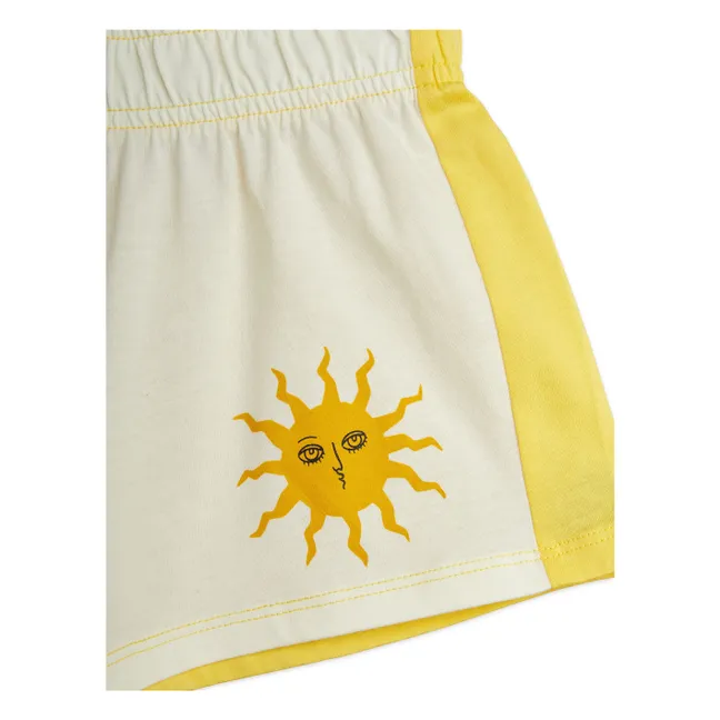 Pantaloncini da sole in cotone biologico | Ecru