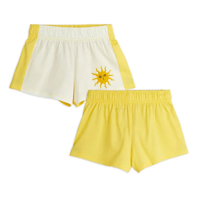 Pantaloncini da sole in cotone biologico | Ecru