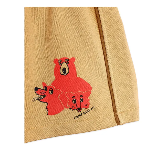 Camp Rodini organic cotton shorts | Camel