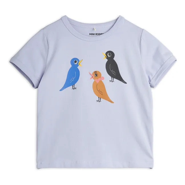 T-shirt Bird Coton Bio | 	Lilas