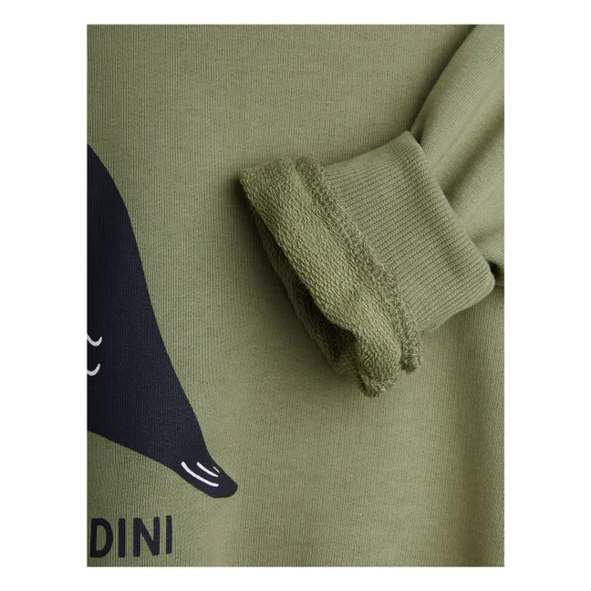 Sweat Blackbird Coton Bio | Vert de gris