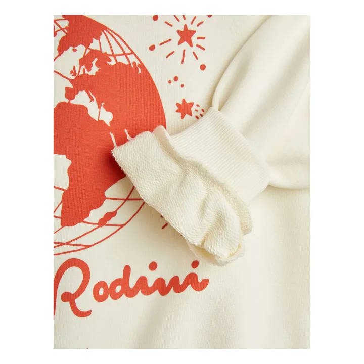 Mini Rodini Society organic cotton sweatshirt | Ecru- Product image n°2