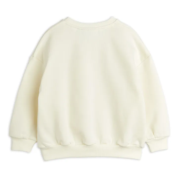 Mini Rodini Society organic cotton sweatshirt | Ecru- Product image n°1