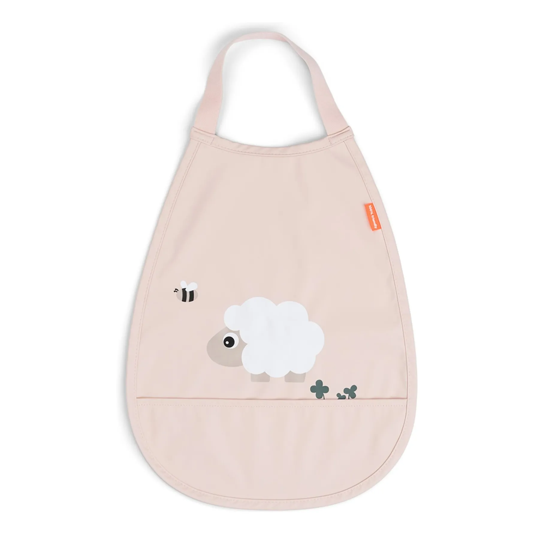 Done By Deer Pale Pink Tiny Farm Bib