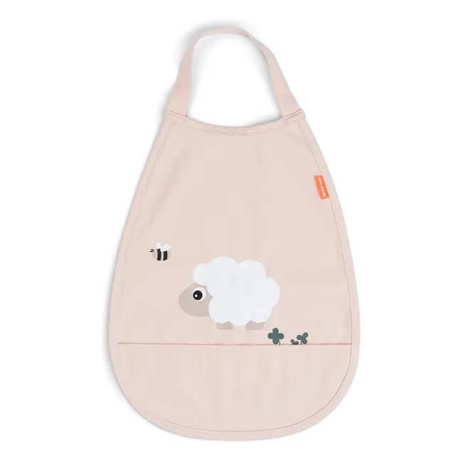 Tiny Farm bib | Pale Pink