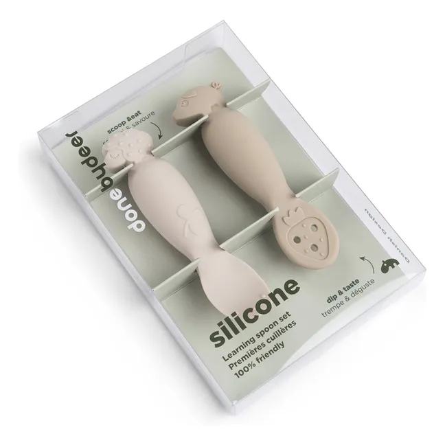 Cucharas didácticas Tiny Farm - Juego de 2 | Arena