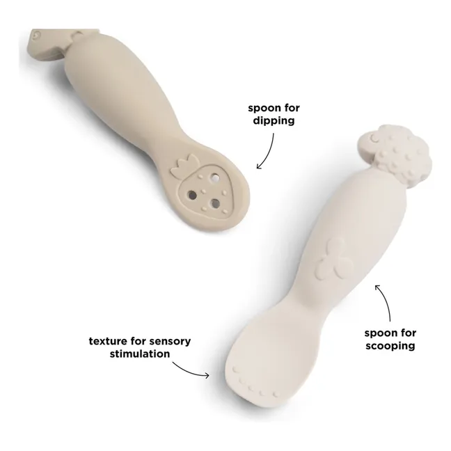 Cucharas didácticas Tiny Farm - Juego de 2 | Arena