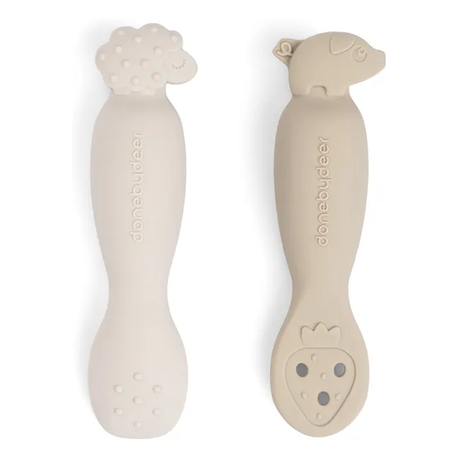 Tiny Farm learning spoons - Set of 2 | Sand