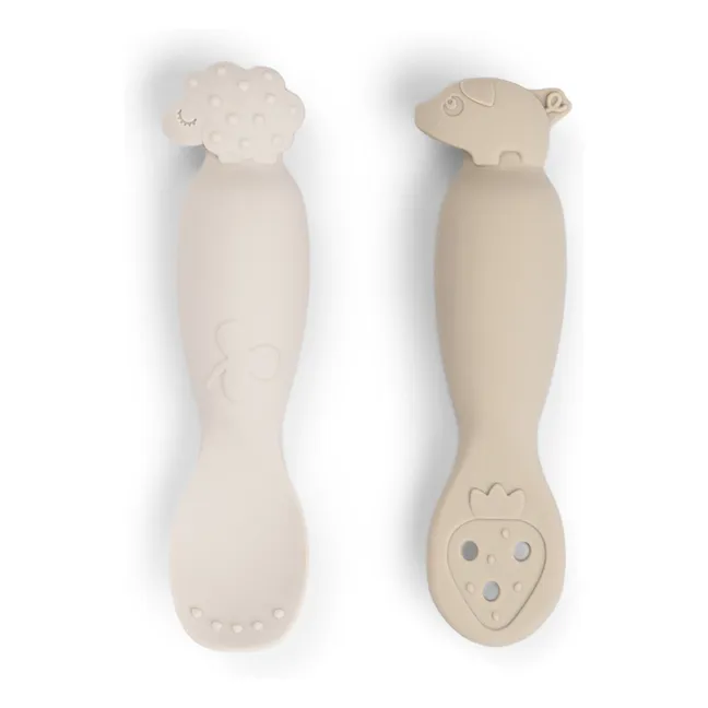 Tiny Farm learning spoons - Set of 2 | Sand