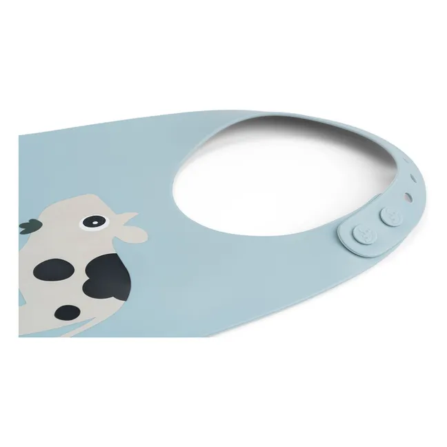 Bavoir en silicone Dotti | Bleu