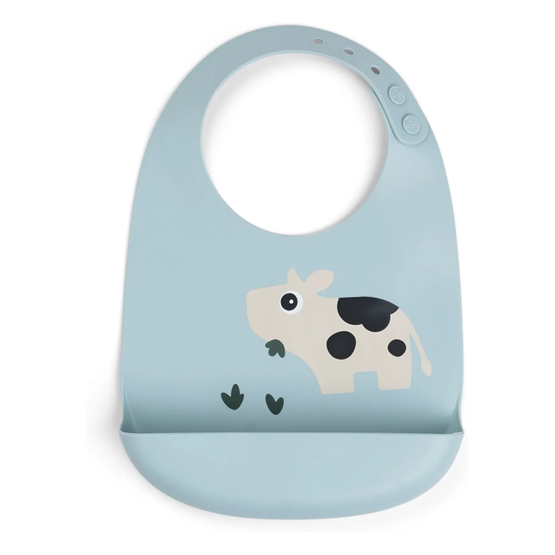 Done By Deer Blue Dotti Silicone Bib