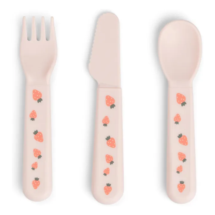 Cubiertos Tiny Farm - Juego de 3 | Rosa Pálido- Imagen del producto n°0