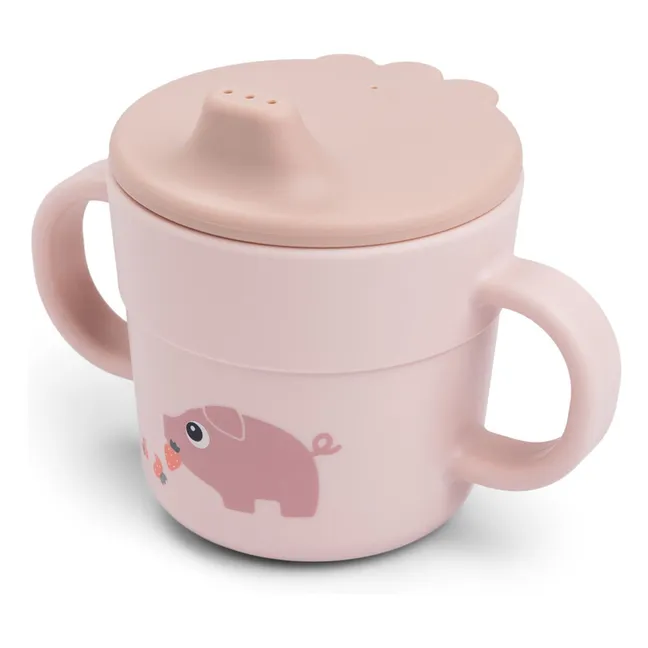 Taza de aprendizaje Tiny Farm | Rosa