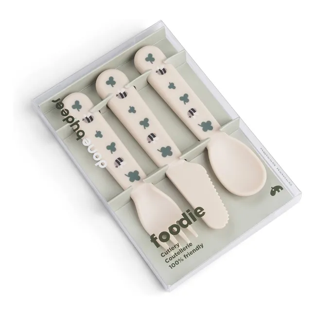 Posate Tiny Farm - Set di 3 pezzi | Sabbia