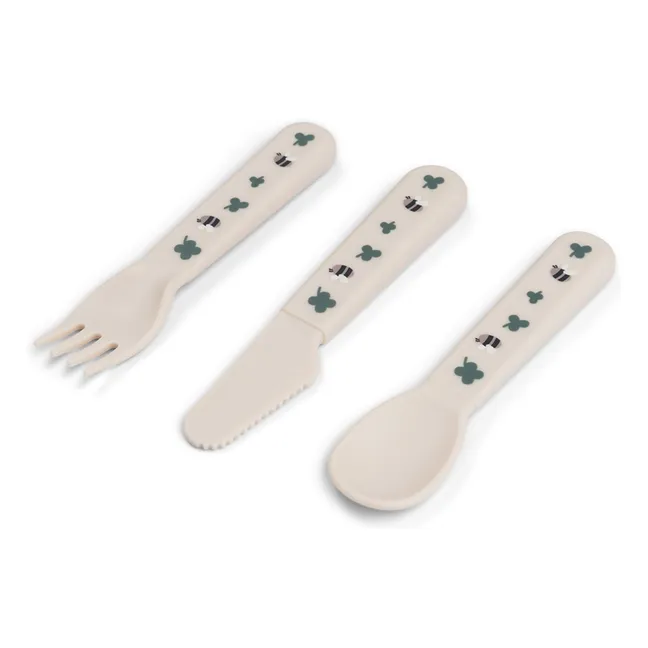 Posate Tiny Farm - Set di 3 pezzi | Sabbia