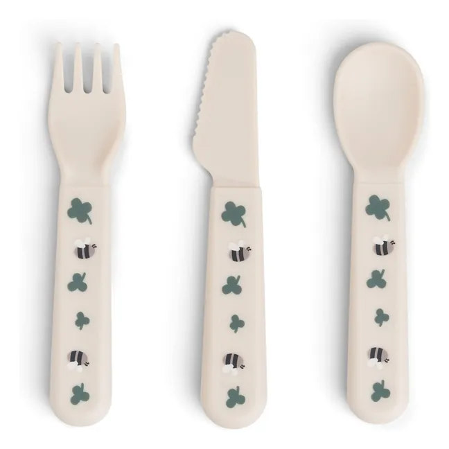 Posate Tiny Farm - Set di 3 pezzi | Sabbia