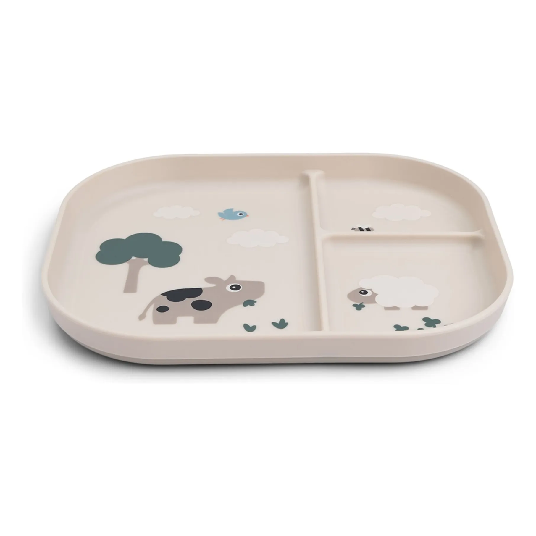 Assiette compartimentée Tiny Farm | Sable- Image produit n°3
