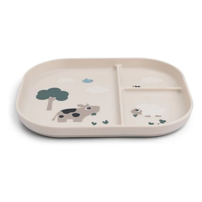 Tiny Farm compartmentalized plate | Sand