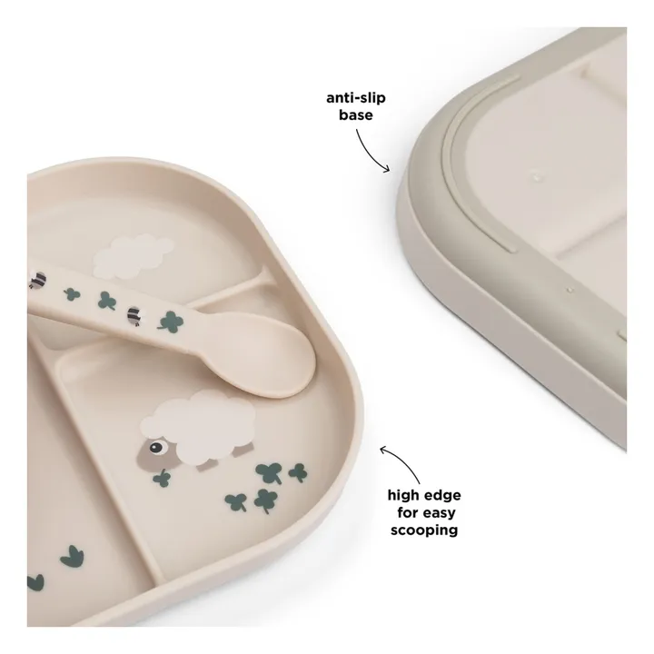 Plato compartimentado Tiny Farm | Arena- Imagen del producto n°4