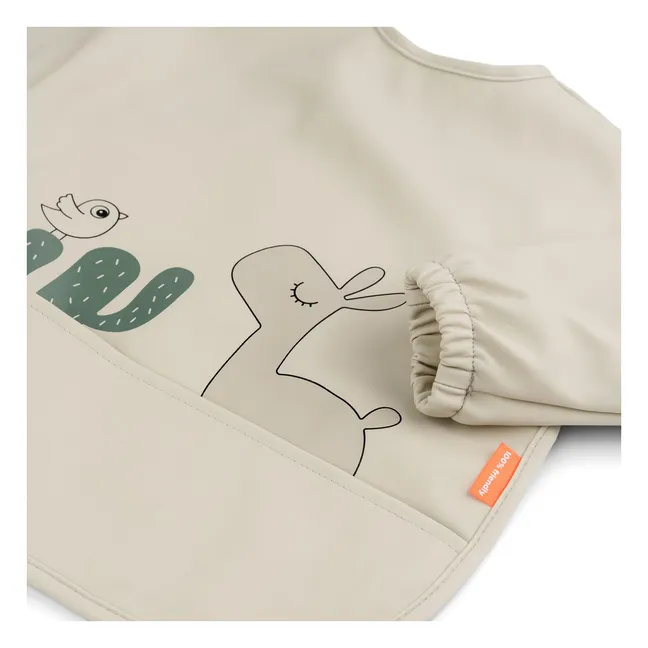 Lalee bib with sleeves | Sand