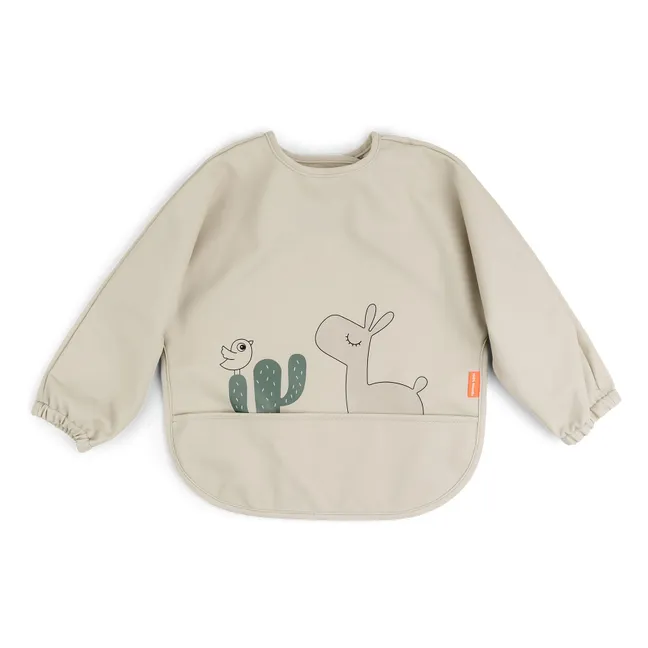 Lalee bib with sleeves | Sand