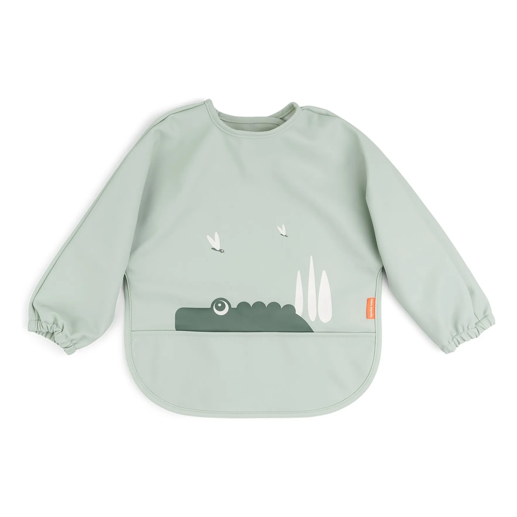Done By Deer Sage Bib With Croco Sleeves