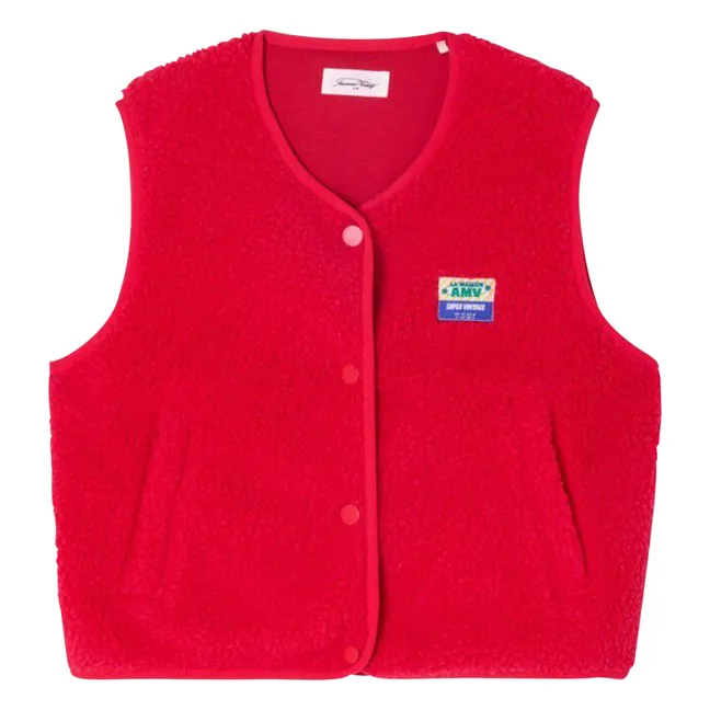 Veste Sans Manches Sherpa Hoktown | Rose fuschia