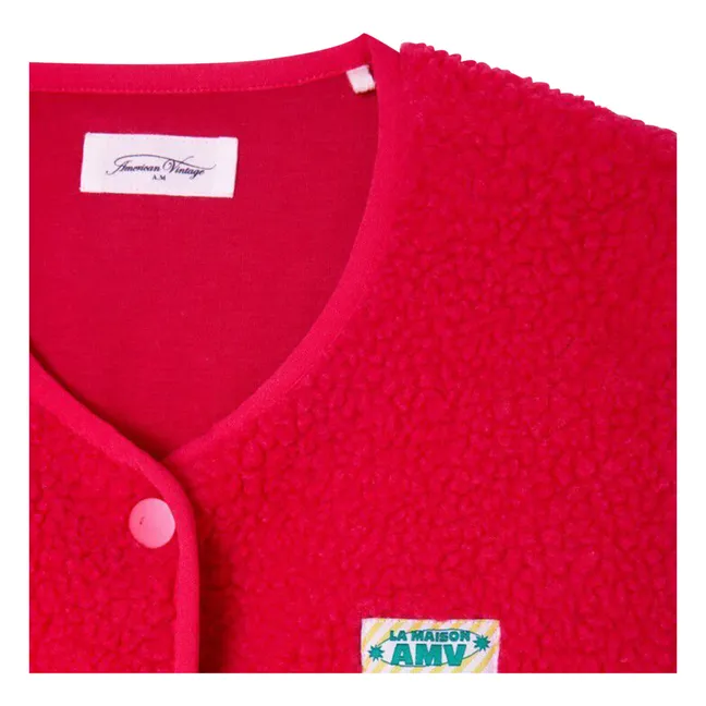 Veste Sans Manches Sherpa Hoktown | Rose fuschia