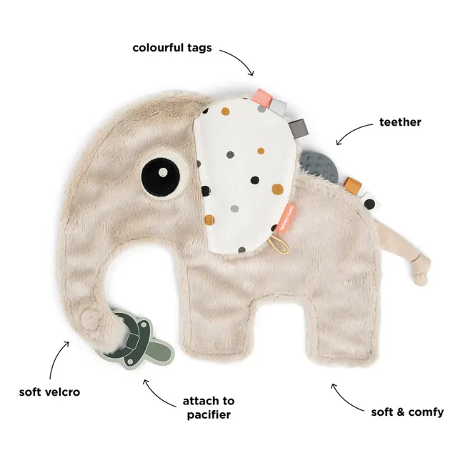 Elphee pacifier clip | Sand