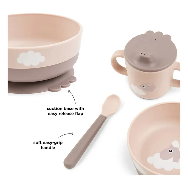 Coffret repas Happy Clouds | Rose pêche