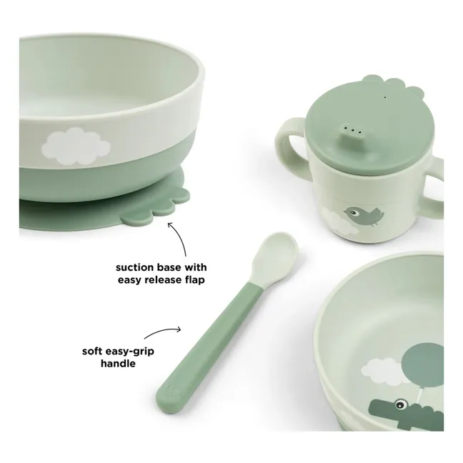 Happy Clouds meal set | Sage