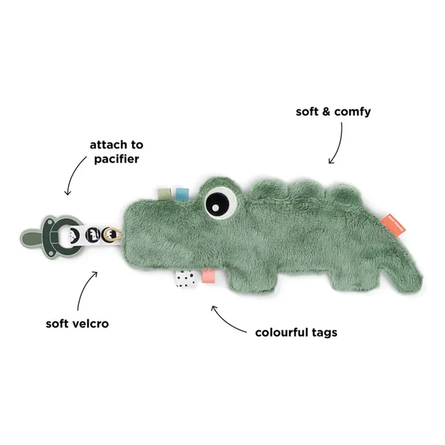 Attache-tétine Croco | Vert